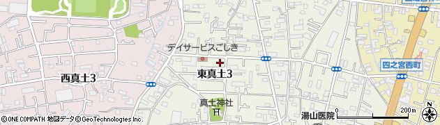 神奈川県平塚市東真土3丁目周辺の地図