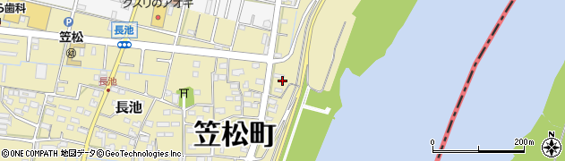 岐阜県羽島郡笠松町長池4周辺の地図