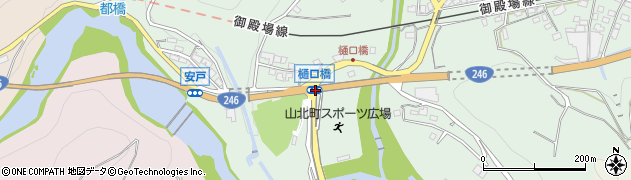 樋口橋周辺の地図