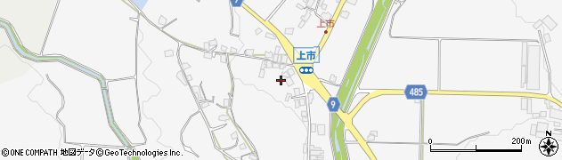京都府綾部市物部町城山周辺の地図
