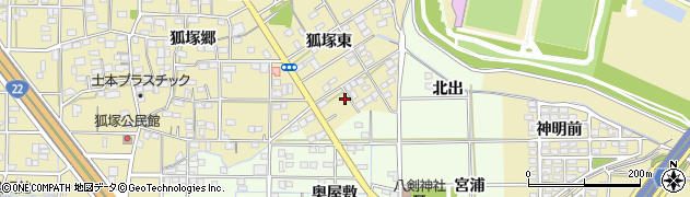 愛知県一宮市北方町北方狐塚東103周辺の地図