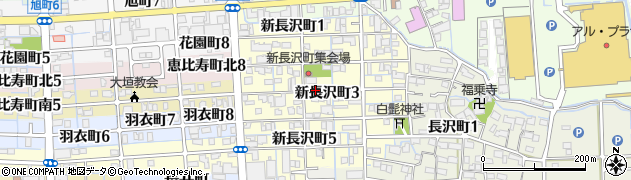 岐阜県大垣市新長沢町3丁目周辺の地図