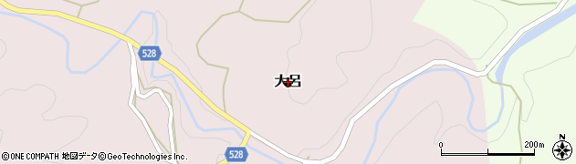 京都府福知山市大呂周辺の地図