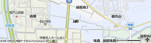 愛知県犬山市前原（上原）周辺の地図