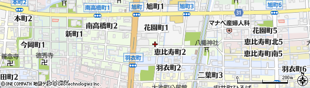 岐阜県大垣市恵比寿町周辺の地図