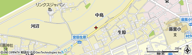 愛知県江南市宮田町中島328周辺の地図