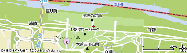 愛知県一宮市光明寺天王島周辺の地図