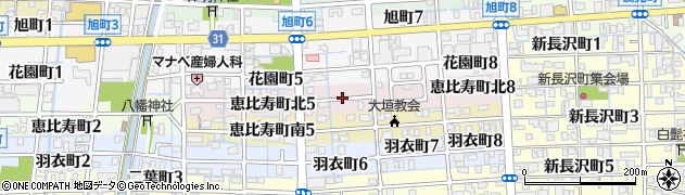 岐阜県大垣市恵比寿町北周辺の地図