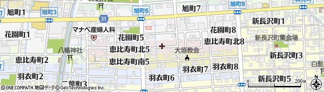 岐阜県大垣市恵比寿町北周辺の地図