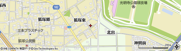 愛知県一宮市北方町北方狐塚東80周辺の地図