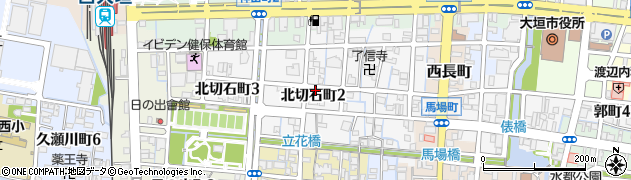 岐阜県大垣市北切石町周辺の地図