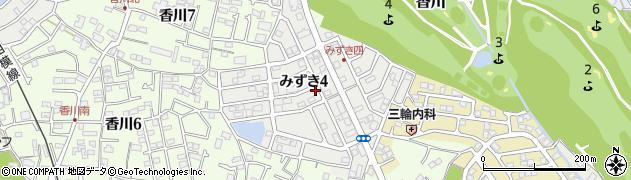 神奈川県茅ヶ崎市みずき4丁目周辺の地図