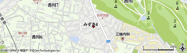 神奈川県茅ヶ崎市みずき周辺の地図