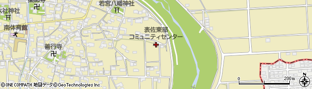 表佐東部コミュニティセンター周辺の地図
