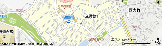 神奈川県秦野市立野台周辺の地図