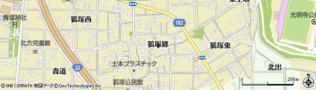 愛知県一宮市北方町北方（狐塚郷）周辺の地図
