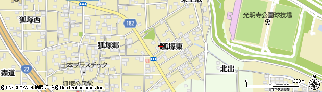 愛知県一宮市北方町北方北狐塚東周辺の地図