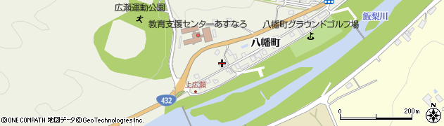 島根県安来市広瀬町広瀬（八幡町）周辺の地図