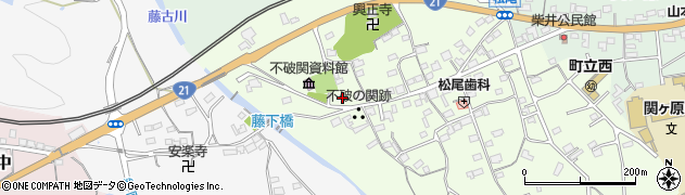 岐阜県関ケ原町（不破郡）松尾周辺の地図