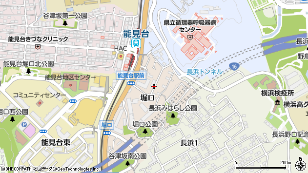 〒236-0054 神奈川県横浜市金沢区堀口の地図