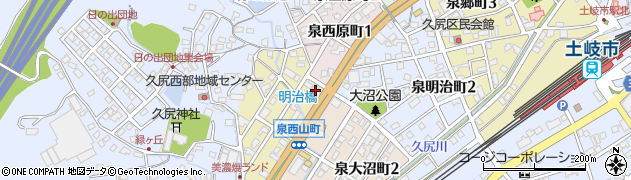 ファミリーマート土岐泉西山町店周辺の地図