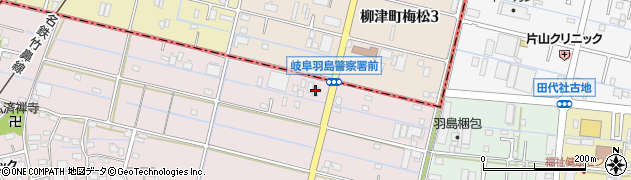 ローソン笠松門間店周辺の地図