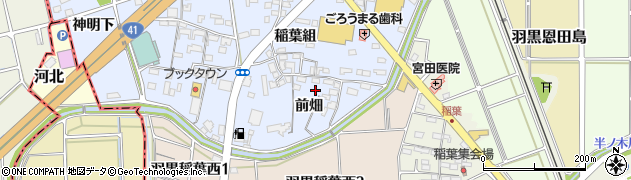 愛知県犬山市五郎丸（前畑）周辺の地図