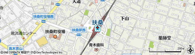 愛知県丹羽郡扶桑町周辺の地図