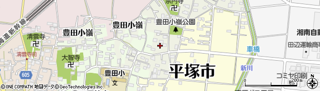 神奈川県平塚市豊田小嶺383周辺の地図