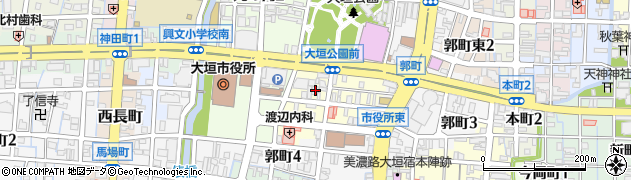 大垣西濃信用金庫中央支店周辺の地図