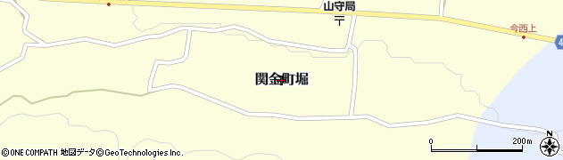 鳥取県倉吉市関金町堀周辺の地図