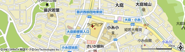 湘南ライフタウンショッピングセンター　協同組合周辺の地図