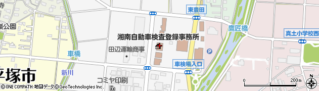 自動車検査独立行政法人関東検査部湘南事務所周辺の地図