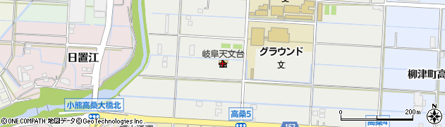 岐阜天文台周辺の地図