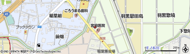愛知県犬山市羽黒川西周辺の地図