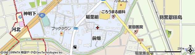 愛知県犬山市五郎丸稲葉組22周辺の地図