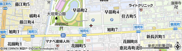 岐阜県大垣市鹿島町周辺の地図