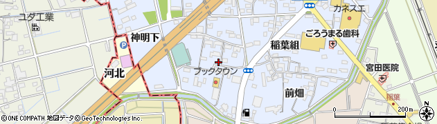 愛知県犬山市五郎丸郷瀬川周辺の地図