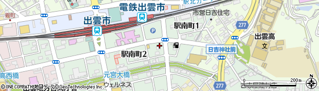 トヨタレンタリース島根出雲市駅前店周辺の地図