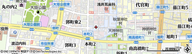 岐阜県大垣市魚屋町周辺の地図