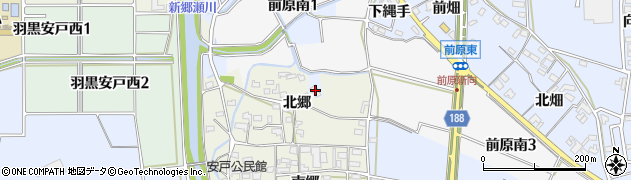 愛知県犬山市前原（南荒神洞）周辺の地図