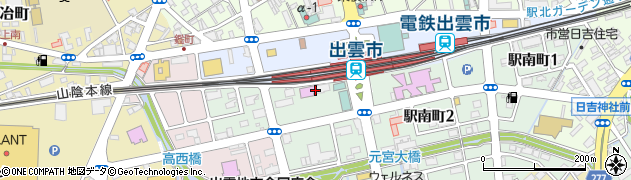 ヒーリングサロン桜　出雲店周辺の地図