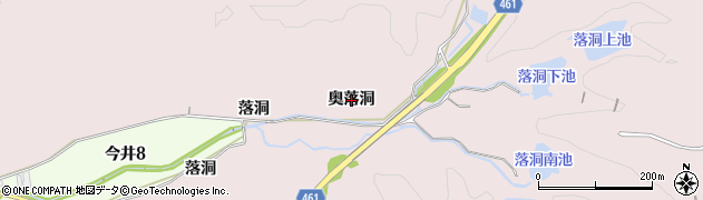 愛知県犬山市今井（奥落洞）周辺の地図