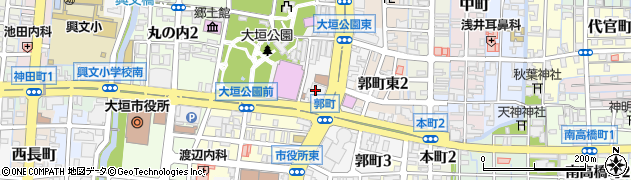 株式会社大垣共立銀行　株式会社ＯＫＢ総研周辺の地図