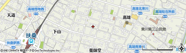 愛知県丹羽郡扶桑町高雄北東川33周辺の地図