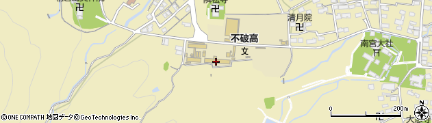 岐阜県立不破高等学校周辺の地図