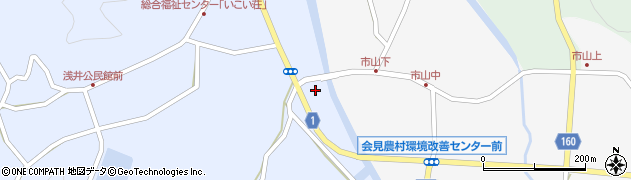鳥取県西伯郡南部町浅井261周辺の地図