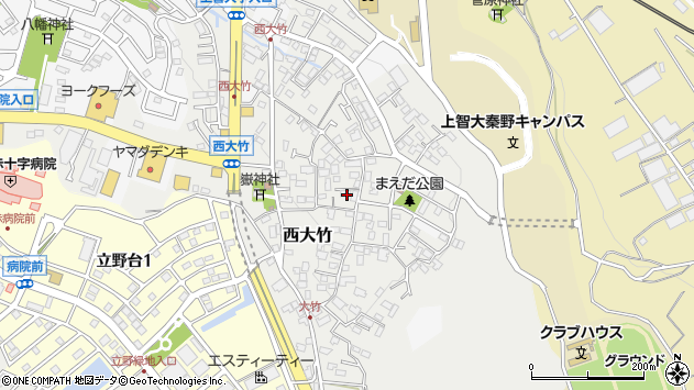 〒257-0012 神奈川県秦野市西大竹の地図