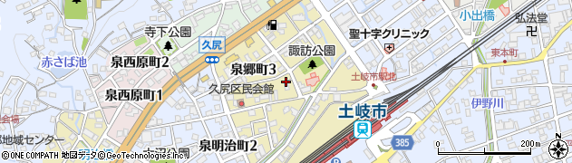 岐阜県土岐市泉郷町周辺の地図