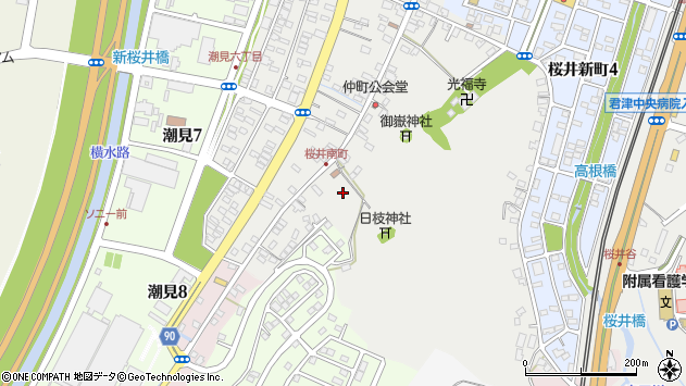 〒292-0822 千葉県木更津市桜井の地図